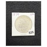 1879 UNC Morgan Silver Dollar Coin