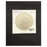 1882 O UNC Morgan Silver Dollar Coin