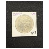 1885 O UNC Morgan Silver Dollar Coin
