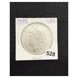 1898 UNC Morgan Silver Dollar Coin