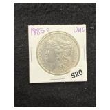 1885 O UNC Morgan Silver Dollar Coin