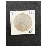 1921 UNC Morgan Silver Dollar Coin