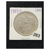1883 O UNC Morgan Silver Dollar Coin