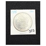1898 UNC Morgan Silver Dollar Coin