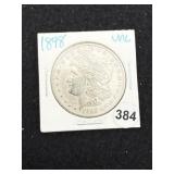 1898 UNC Morgan Silver Dollar Coin