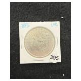 1885 UNC Morgan Silver Dollar Coin
