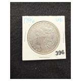 1896 UNC Morgan Silver Dollar Coin