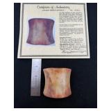 Bannerstone with Byron Anderson COA from Jasper Co