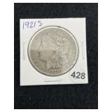 1921 S Morgan Silver Dollar Coin
