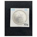 1889 UNC Morgan Silver Dollar Coin
