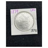 1879 UNC Morgan Silver Dollar Coin