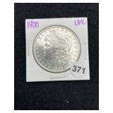 1900 UNC Morgan Silver Dollar Coin