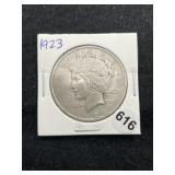 1923 Peace Silver Dollar Coin