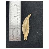 Bone Pendant Indian Artifact Arrowhead