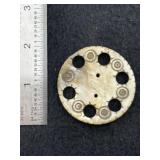 Engraved Shell Gorget Indian Artifact Arrowhead
