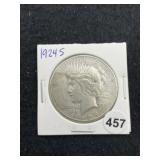 1924 S Peace Silver Dollar Coin