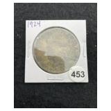 1924 Peace Silver Dollar Coin