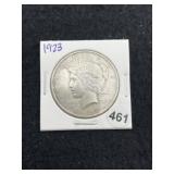 1923 Peace Silver Dollar Coin