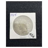 1924 Peace Silver Dollar Coin