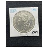 1885 UNC Morgan Silver Dollar Coin