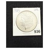 1885 UNC Morgan Silver Dollar Coin