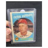 1959 Topps Richie Ashburn Baseball Card