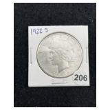 1922 S Peace Silver Dollar Coin