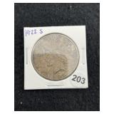 1922 S Peace Silver Dollar Coin