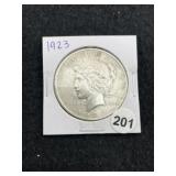 1923 Peace Silver Dollar Coin
