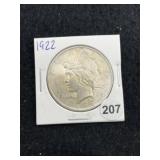1922 Peace Silver Dollar Coin