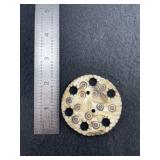 Engraved Shell Gorget Indian Artifact Arrowhead