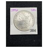 1896 UNC Morgan Silver Dollar Coin