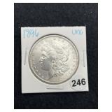 1896 UNC Morgan Silver Dollar Coin