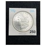 1896 UNC Morgan Silver Dollar Coin