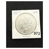 1881 O UNC Morgan Silver Dollar Coin