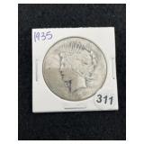 1935 Peace Silver Dollar Coin