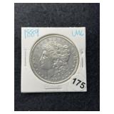 1889 UNC Morgan Silver Dollar Coin