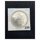 1885 UNC Morgan Silver Dollar Coin