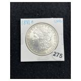 1881 O UNC Morgan Silver Dollar Coin