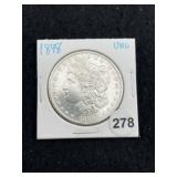 1898 UNC Morgan Silver Dollar Coin