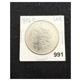 1896 O UNC Morgan Silver Dollar Coin