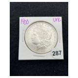 1900 UNC Morgan Silver Dollar Coin