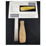 Stone Tube Pipe with Tony Putty COA