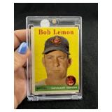 1958 Topps Bob Lemon Baseball Card