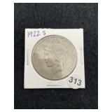 1922 S Peace Silver Dollar Coin