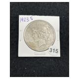 1923 S Peace Silver Dollar Coin
