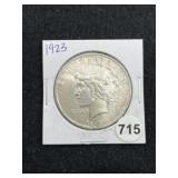 1923 Peace Silver Dollar Coin