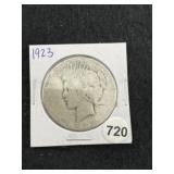 1923 Peace Silver Dollar Coin