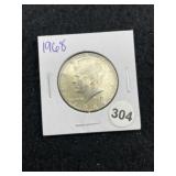 1968 Kennedy Half Dollar Silver Coin