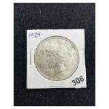 1924 Peace Silver Dollar Coin